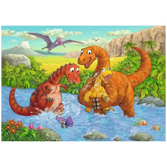 Ravensburger - Spielende Dinosaurier - 2x24 Teile - Puzzles