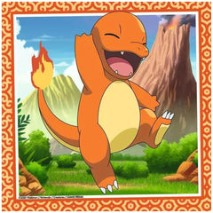 Ravensburger - Pokemon - Charmander, Bisasam und Schiggy - 3x49 Teile - Puzzles