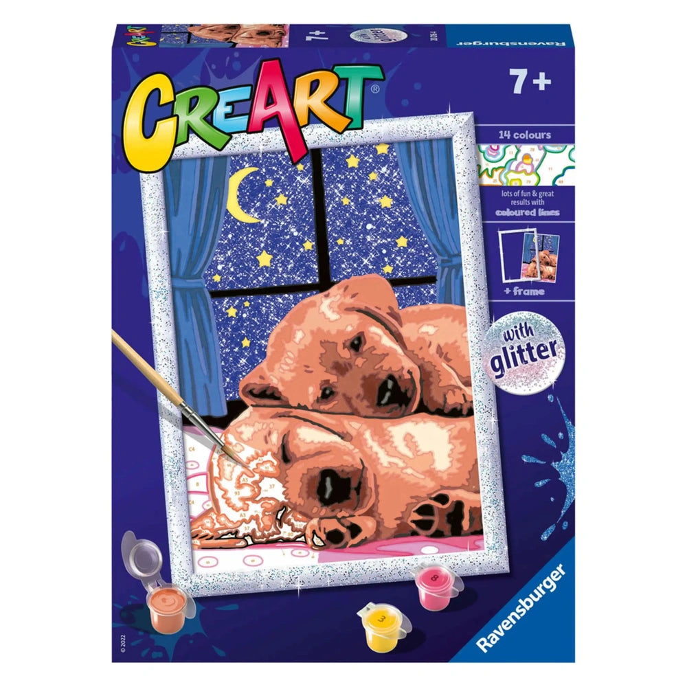 Ravensburger - Sleep Tight Puppies - Painting By Numbers - Arts & Crafts