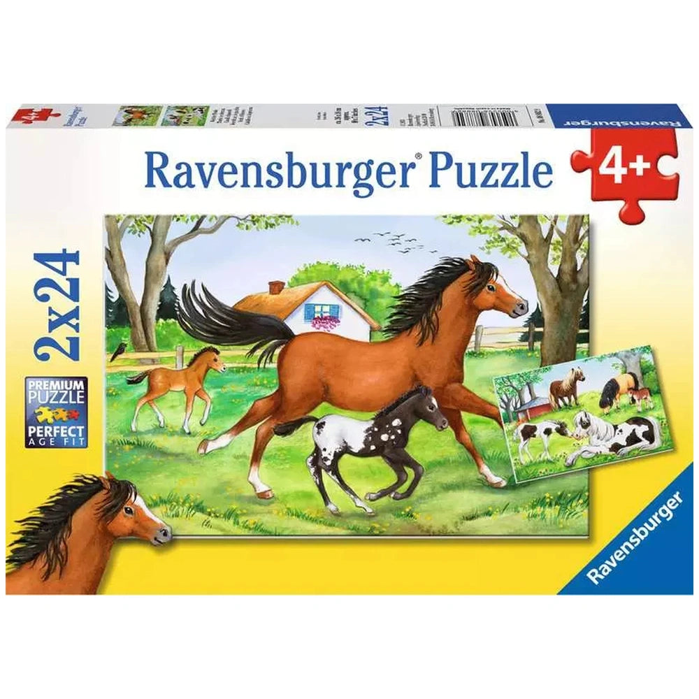 Ravensburger - World Of Horses - 2x24 Pieces - Puzzles