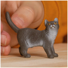 Schleich - Farm World - British Shorthair Cat - Action & Toy Figures - 13973
