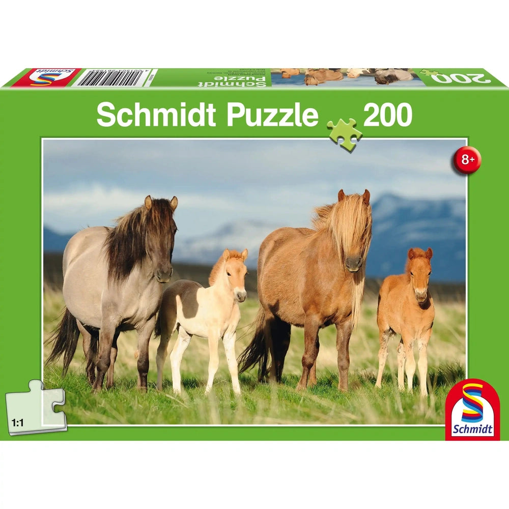 SCHMIDT SPIELE - Family of Horses 200 Pcs Children’s puzzles - Puzzles