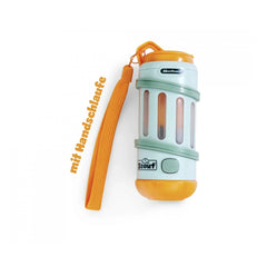 Scout 2-in-1 Kids Flashlight designed for outdoor play, featuring a vibrant orange cap and convenient carrying loop.