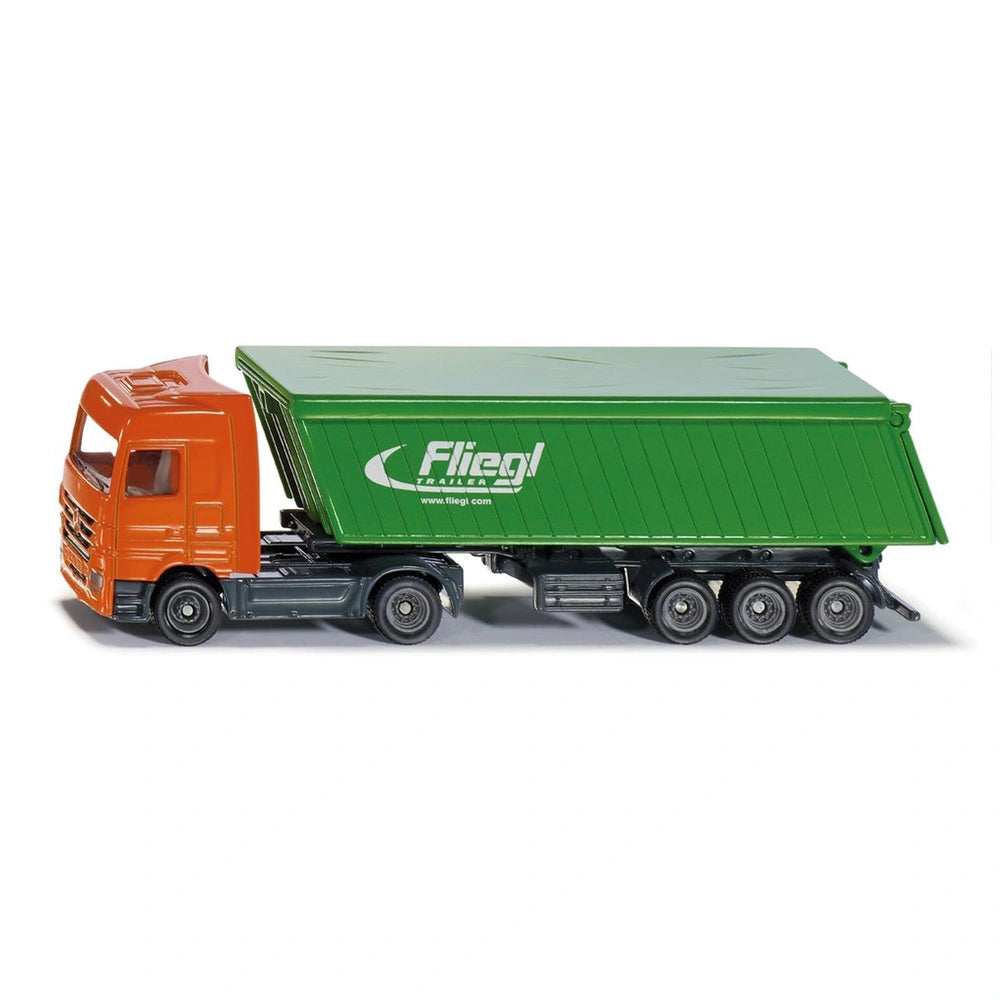 Siku - Mercedes-Benz Lkw mit Fliegl Kippanhänger - Spielzeugfahrzeuge