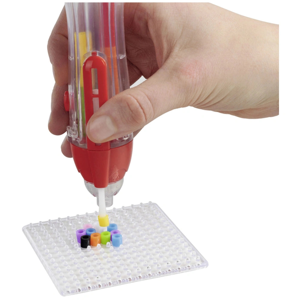 Simba Art & Fun iron-on bead embroidery kit featuring 5000 colorful beads for creative arts and crafts projects.