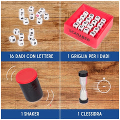 Spin Master - Scarabeo Shake Board Game Set - Italian Edition