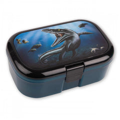 TapirElla Dinosaur Lunch Box features a glossy rectangular design with a shark and marine life on a blue underwater backgroun