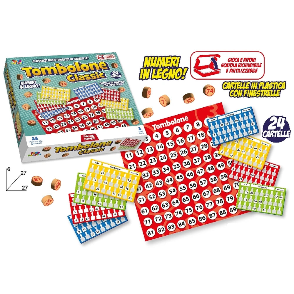 Toys Garden - Tombolone Classic Premium Bingo Spielset - Brettspiele