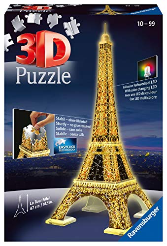 APPYTOYS.COM.MT  Ravensburger Puzzle 3D from 216 pieces - Tour Eiffel  Night Edition