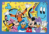 Clementoni 24791 disney mickey supercolor mickey-2x20 (includes 2 20 pieces) -made in italy children 3 years, mouse, cartoon puzzles, multicolour, medium
